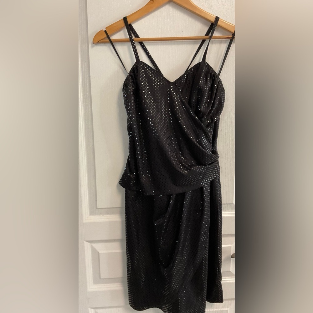 JEAN PAUL.  Chic Asymmetrical Black Dress